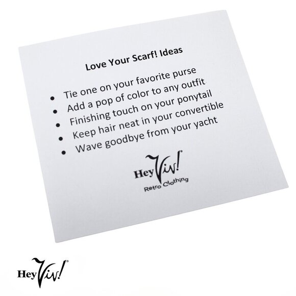 Yellow Sheer Chiffon Scarf 50s Style for Head Neck Costume 21" Square - Hey Viv - Picture 7 of 8